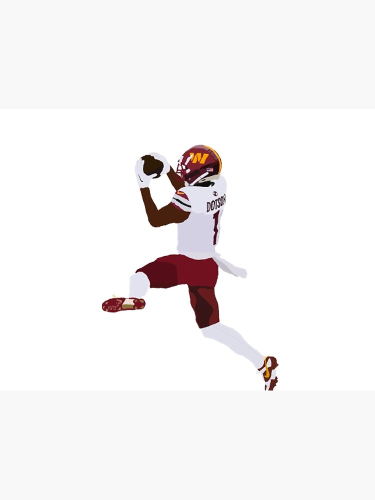 : Jahan Dotson Football Canvas Poster Wall Art Decor