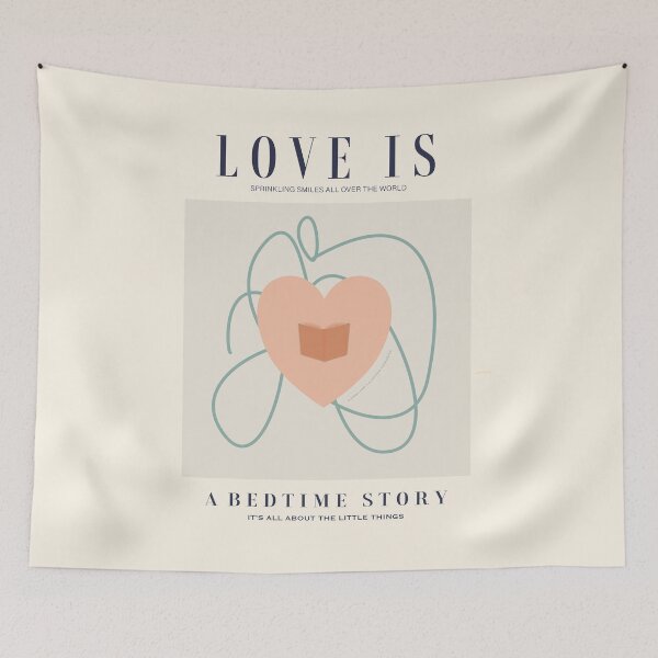 Item preview, Love is a bedtime story. Sprinkling smiles all over the world. Caroline Laursen original designed and sold by Caroline Laursen.