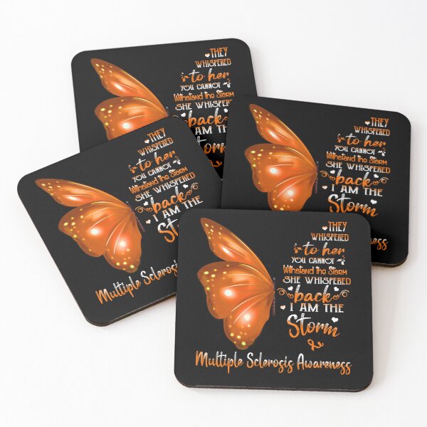 Item preview, She Whispered Back I Am The Storm Multiple Sclerosis Awareness Butterfly designed and sold by frechettee.