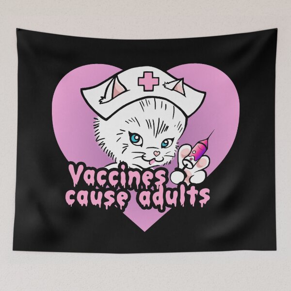 Item preview, Vaccines Cause Adults - Kitty designed and sold by ReverendMothman.