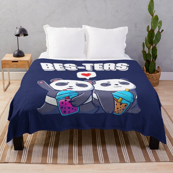 Item preview, Bes-Teas Cute Bubble Tea Kawaii Bestie Pandas designed and sold by petestyles.