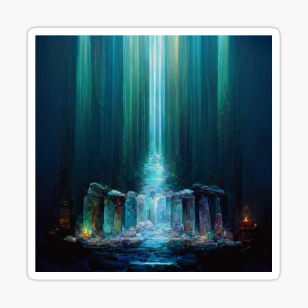 Inner Earth Light Portals – Under Stonehenge 13 Sticker