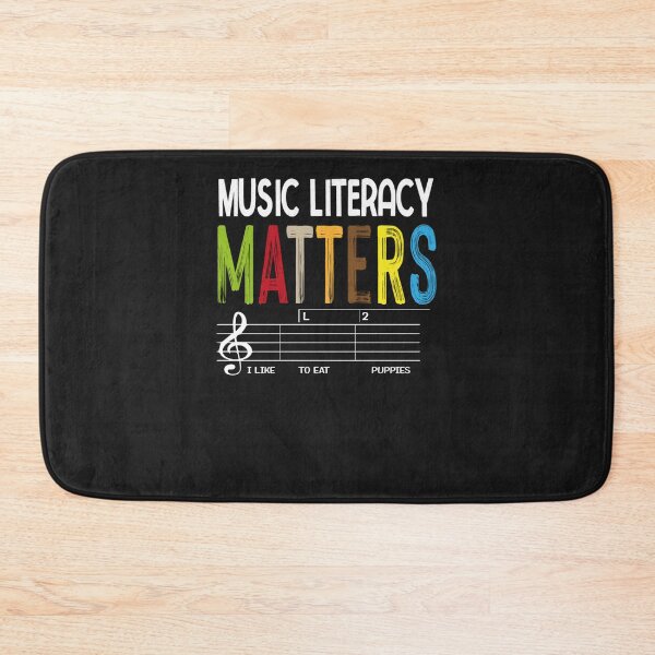 Item preview, Music Literacy Matters I Like To Eat Puppies Retro Vintage Classic T-Shirt designed and sold by EvelyneHeuer.
