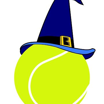 Artwork thumbnail, Tennis Ball Witch, Halloween Tennis Design by BigCityTennis