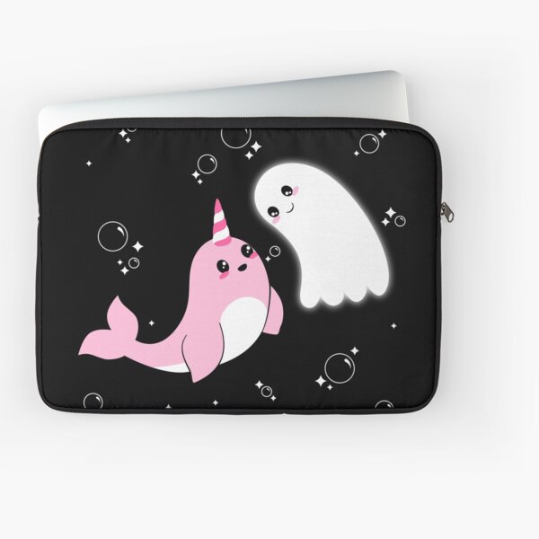 Ghost and Narwhal Laptop Sleeve