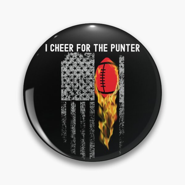 Item preview, I Cheer For The Punter Fire Football Flag USA Graphic designed and sold by Locjeb.