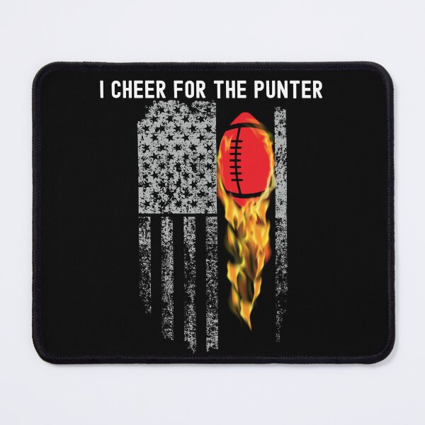Item preview, I Cheer For The Punter Fire Football Flag USA Graphic designed and sold by Locjeb.