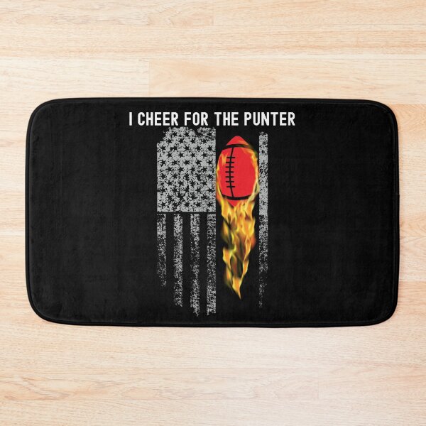 Item preview, I Cheer For The Punter Fire Football Flag USA Graphic designed and sold by Locjeb.