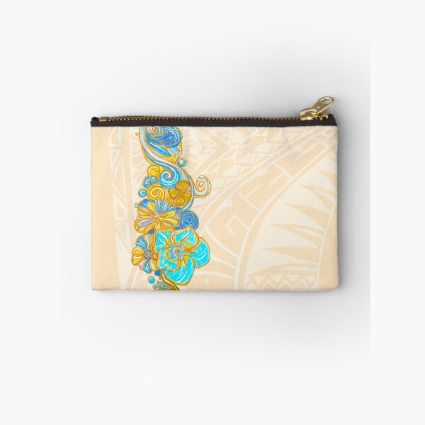 Item preview, Painted Hawaiian Floral With Light Tribal Background designed and sold by sunnthreads.
