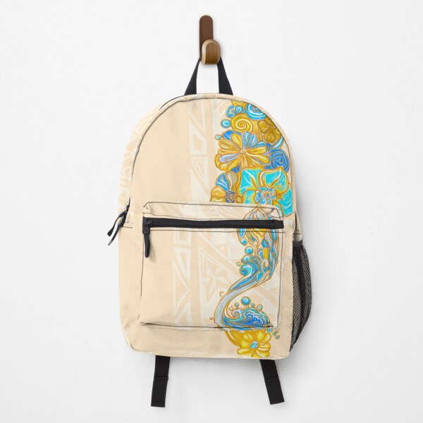 Item preview, Painted Hawaiian Floral With Light Tribal Background designed and sold by sunnthreads.