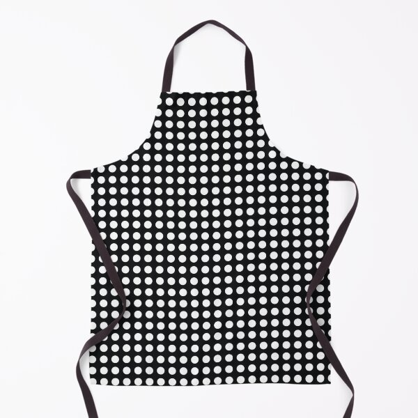 Item preview, Black and White Lined Medium Polka Dots designed and sold by SqueakyRicardo.