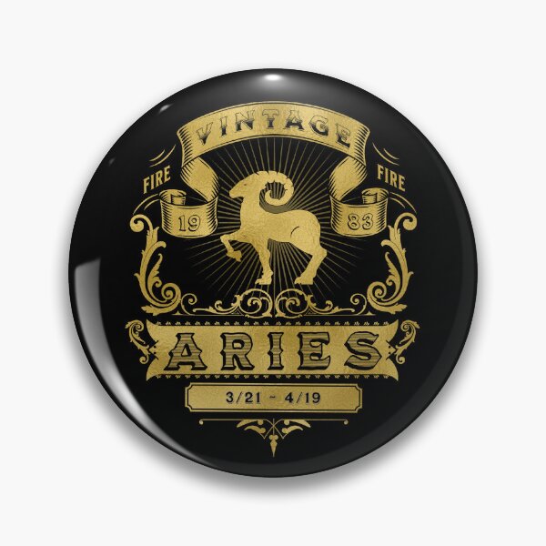Item preview, The Zodiac Sign of Aries Golden Vintage 1983 designed and sold by rhombusOnion.