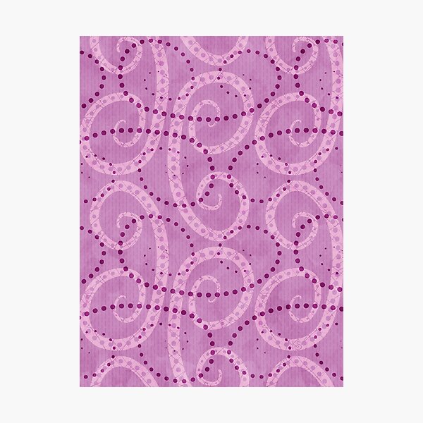 Item preview, Batik Dotty Curls in Lovely Lilac + Delicious Plum designed and sold by PaisleyMcNoodle.