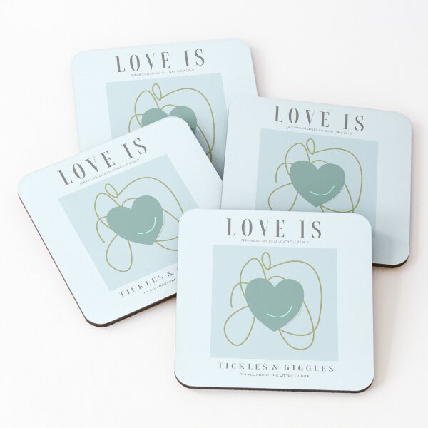 Item preview, Love is tickles and giggles. Sprinkling smiles all over the world. Caroline Laursen original designed and sold by Caroline Laursen.