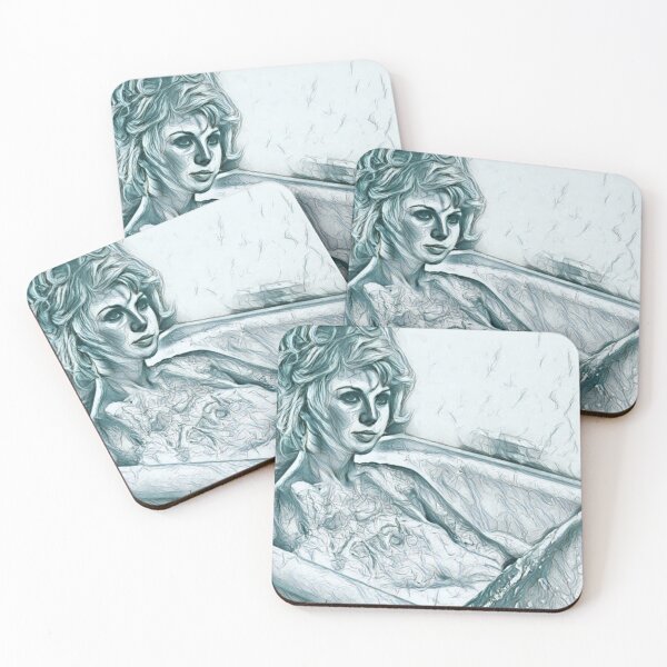 Item preview, Sketch of Woman in Bubble Bath - Bathroom Art designed and sold by Absolute-Garlic.
