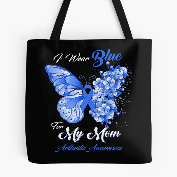 Item preview, I Wear Blue For My Mom Arthritis Awareness Butterfly Ribbon Gifts designed and sold by Adropine.