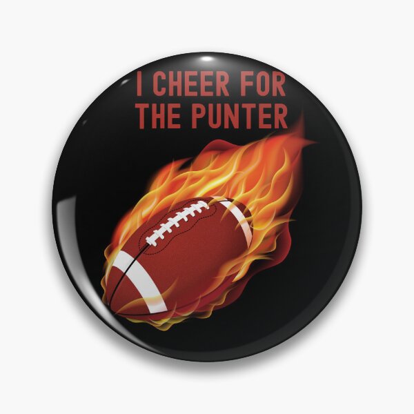 Item preview, I Cheer For The Punter Football On Fire Graphic designed and sold by Locjeb.