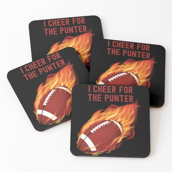 Item preview, I Cheer For The Punter Football On Fire Graphic designed and sold by Locjeb.