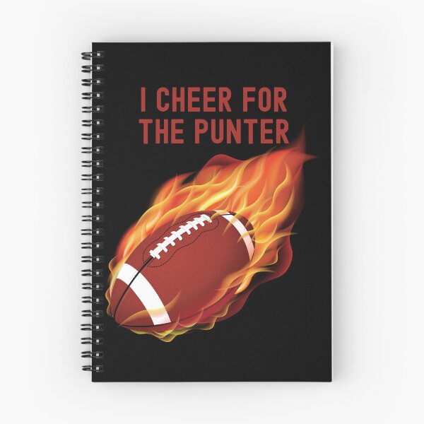 Item preview, I Cheer For The Punter Football On Fire Graphic designed and sold by Locjeb.