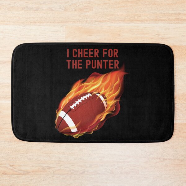 Item preview, I Cheer For The Punter Football On Fire Graphic designed and sold by Locjeb.