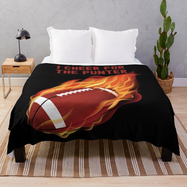 Item preview, I Cheer For The Punter Football On Fire Graphic designed and sold by Locjeb.