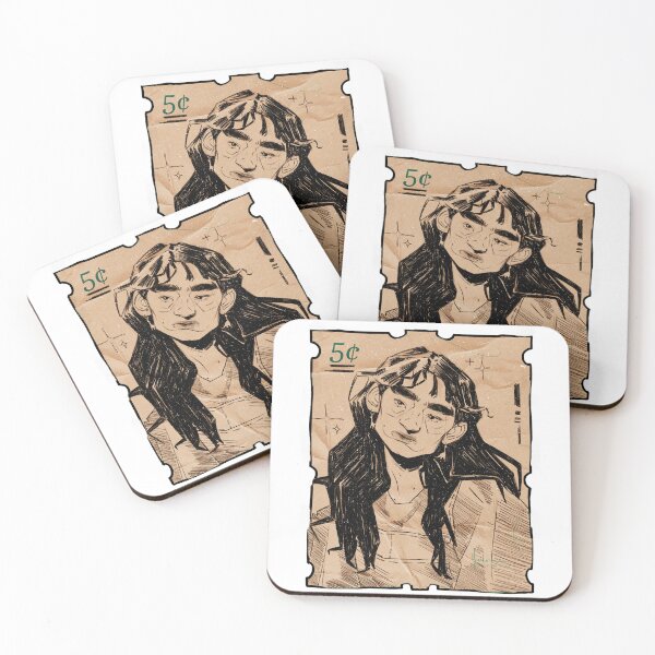 Item preview, letter mail stamp girl designed and sold by macedraws.