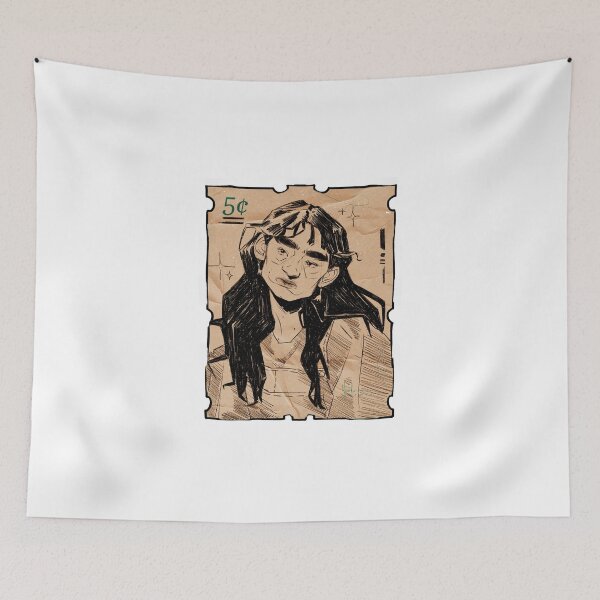 Item preview, letter mail stamp girl designed and sold by macedraws.