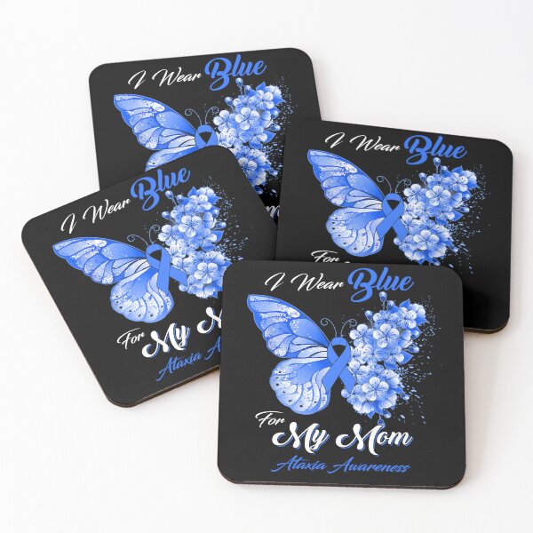 Item preview, I Wear Blue For My Mom Ataxia Awareness Butterfly Ribbon Gifts designed and sold by Adropine.