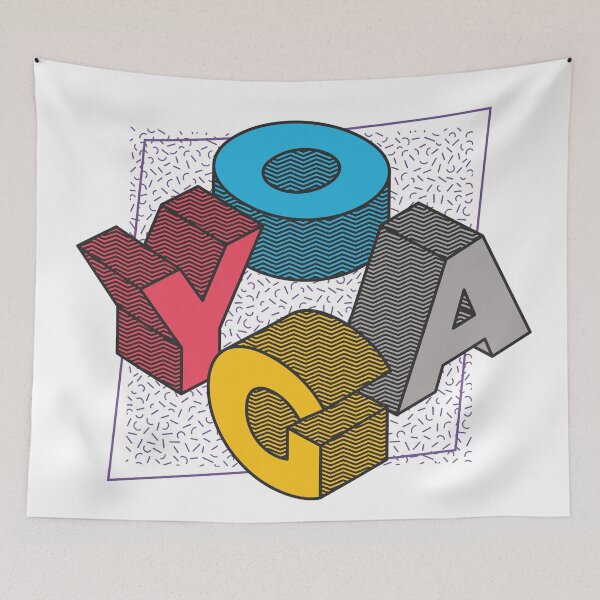Item preview, Yoga Block Letters  designed and sold by Katherine Winner.