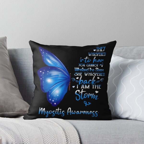 Item preview, She Whispered Back I Am The Storm Myositis Awareness Butterfly designed and sold by frechettee.