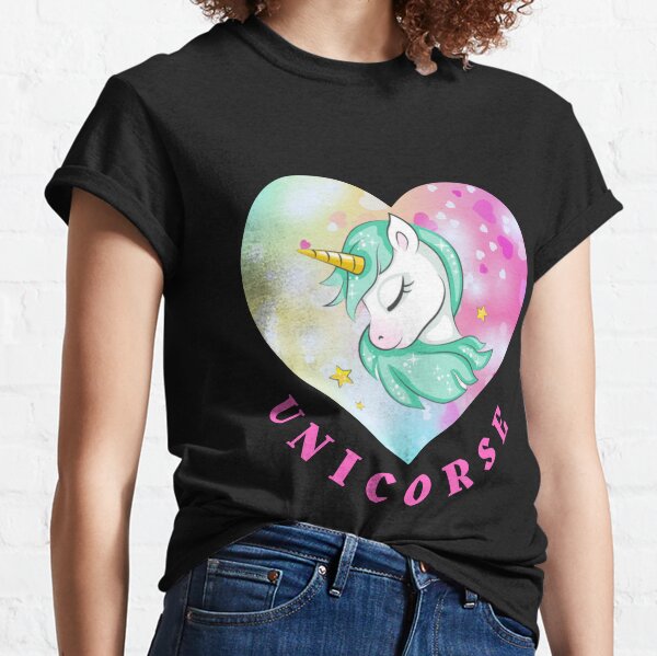 frondorfelda Unicorse Funny Graphic T-Shirt