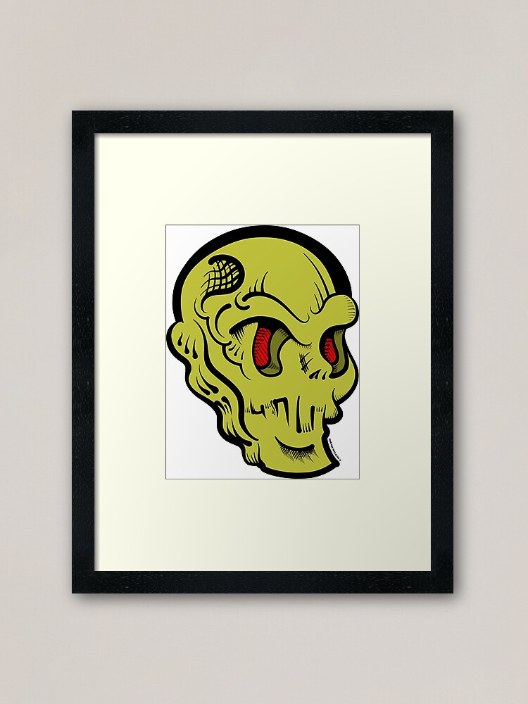 Alternate view of Skully Framed Art Print