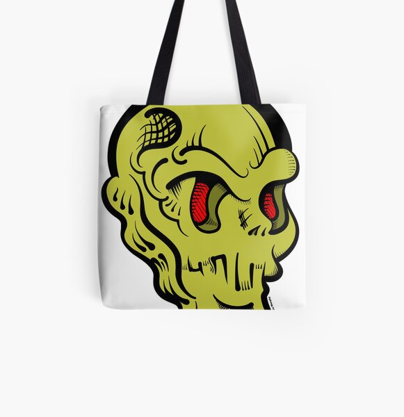 Skully All Over Print Tote Bag