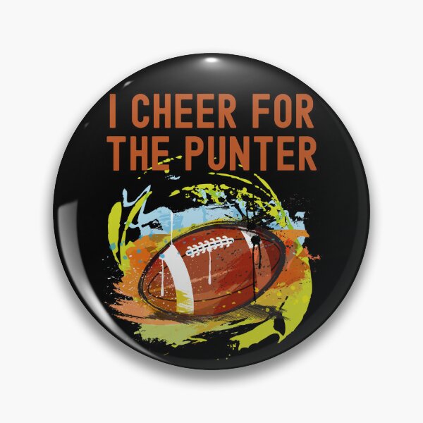 Item preview, I Cheer For The Punter Colorful Football Art Graphic designed and sold by Locjeb.