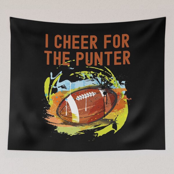 Item preview, I Cheer For The Punter Colorful Football Art Graphic designed and sold by Locjeb.