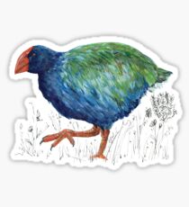 Takahe, flightless bird of New Zealand Sticker