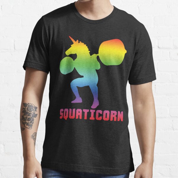Squaticorn - Leg Day Squat Unicorn Essential T-Shirt
