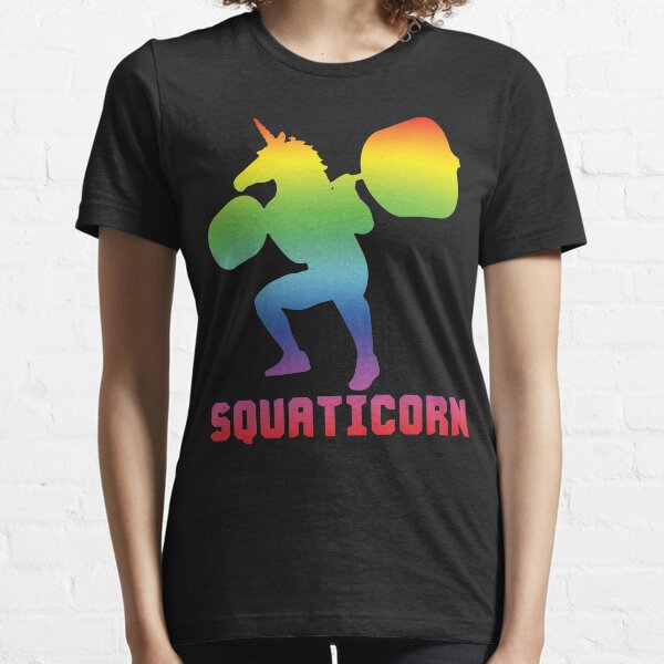 Squaticorn - Leg Day Squat Unicorn Essential T-Shirt