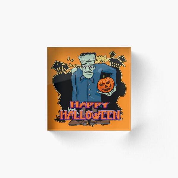 Artikelvorschau, Fröhliches Halloween, Frankenstein entworfen und verkauft von JoeWitkowski.