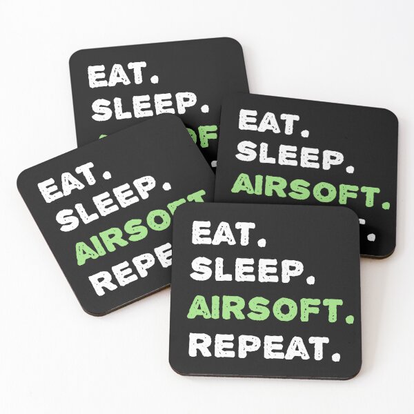 Item preview, Eat Sleep Airsoft Repeat Bold Typography  designed and sold by garniturex.
