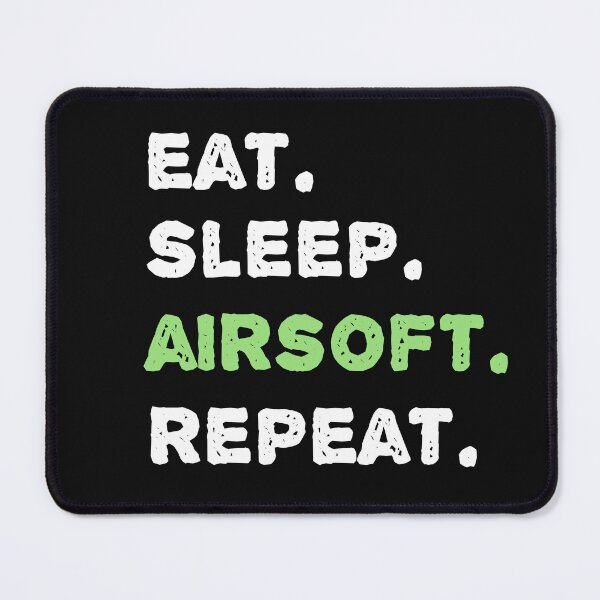 Item preview, Eat Sleep Airsoft Repeat Bold Typography  designed and sold by garniturex.