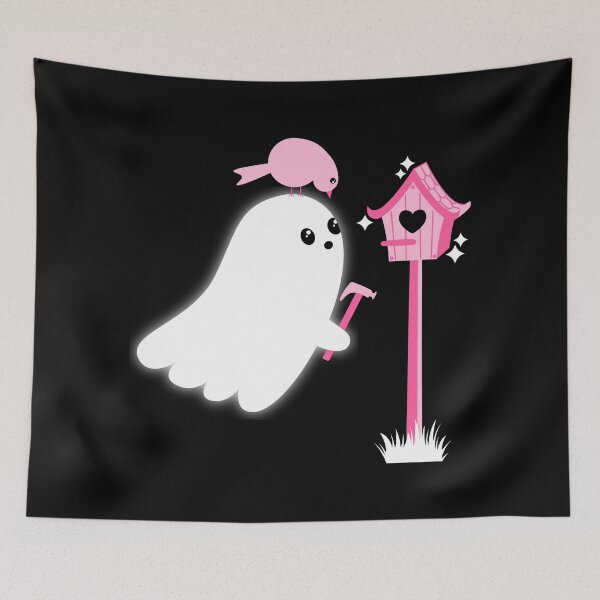 Item preview, Ghost and Birdhouse designed and sold by Kimberly Sterling.