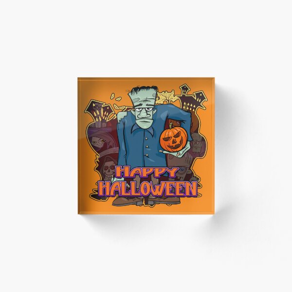 Item preview, Feliz Halloween, Frankenstein designed and sold by JoeWitkowski.