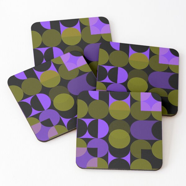 Item preview, Army Green and Purple Geometric Shapes  designed and sold by atroffire.
