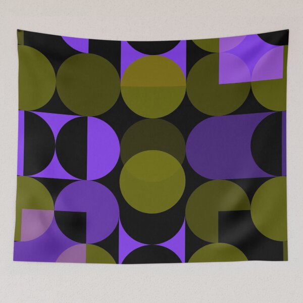 Item preview, Army Green and Purple Geometric Shapes  designed and sold by atroffire.