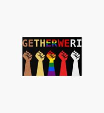 Lámina rígida Juntos nos levantamos, #togetherwerise, Women's March, 2018