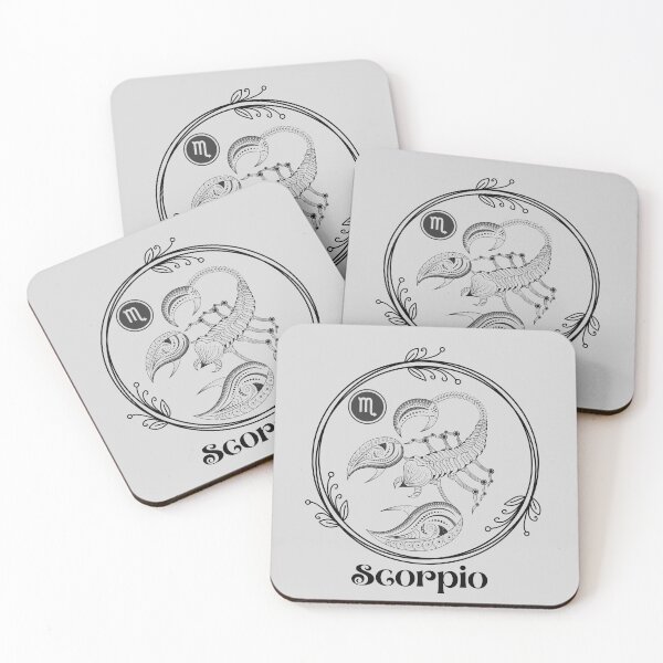 Item preview, Scorpio Decorative Claws Zodiac design; black and white version designed and sold by mbuz90.