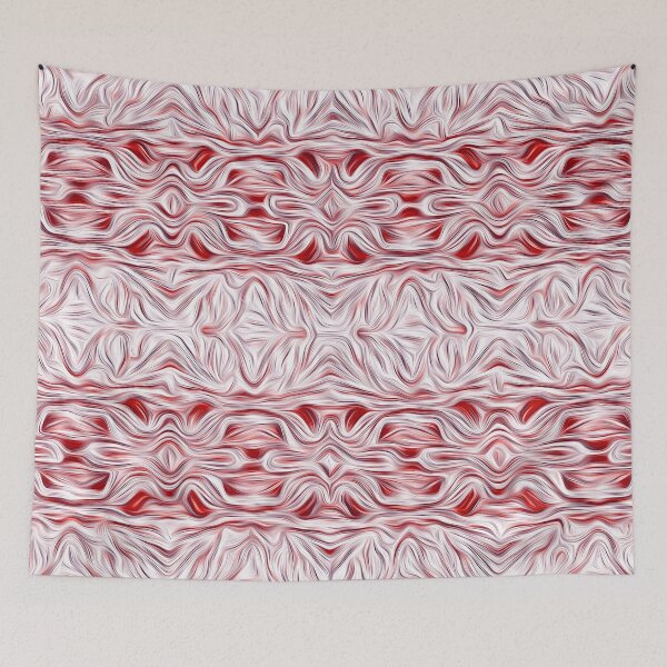Item preview, White and Red Botanical Lace designed and sold by fatenanwar.