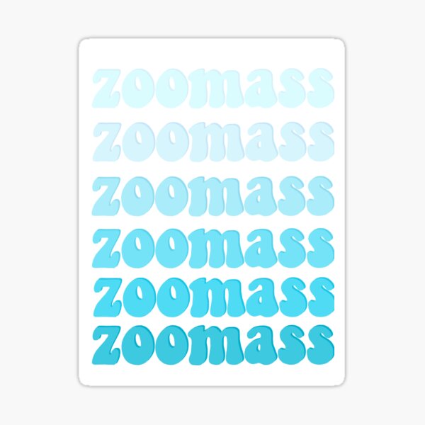 zoomass blue ombre Sticker