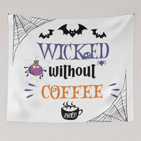Item preview, Wicked Without Coffee -  Spooky Halloween designed and sold by Vero De.